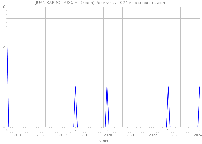 JUAN BARRO PASCUAL (Spain) Page visits 2024 