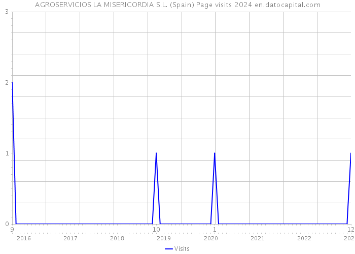 AGROSERVICIOS LA MISERICORDIA S.L. (Spain) Page visits 2024 