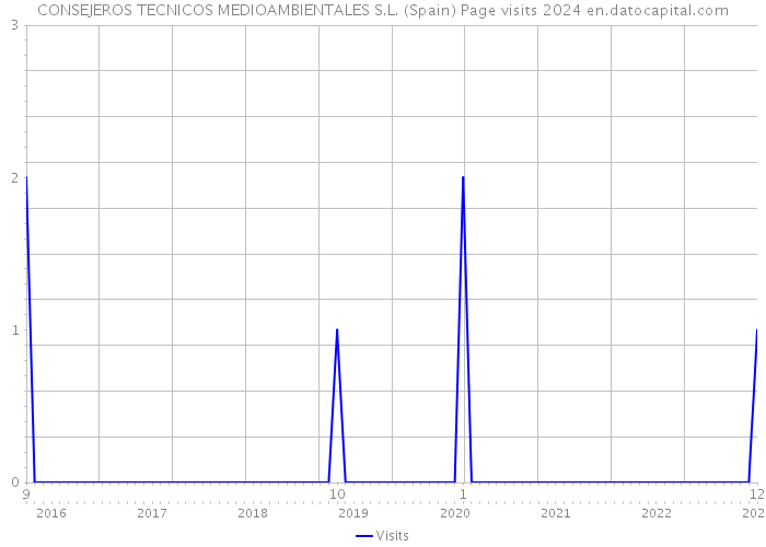 CONSEJEROS TECNICOS MEDIOAMBIENTALES S.L. (Spain) Page visits 2024 