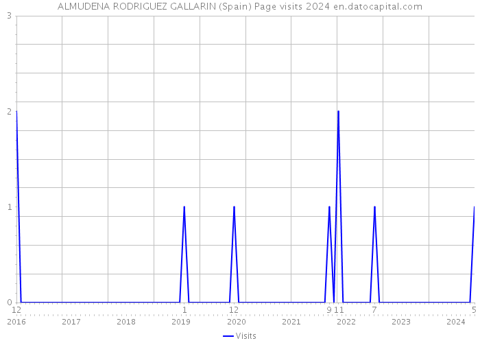 ALMUDENA RODRIGUEZ GALLARIN (Spain) Page visits 2024 