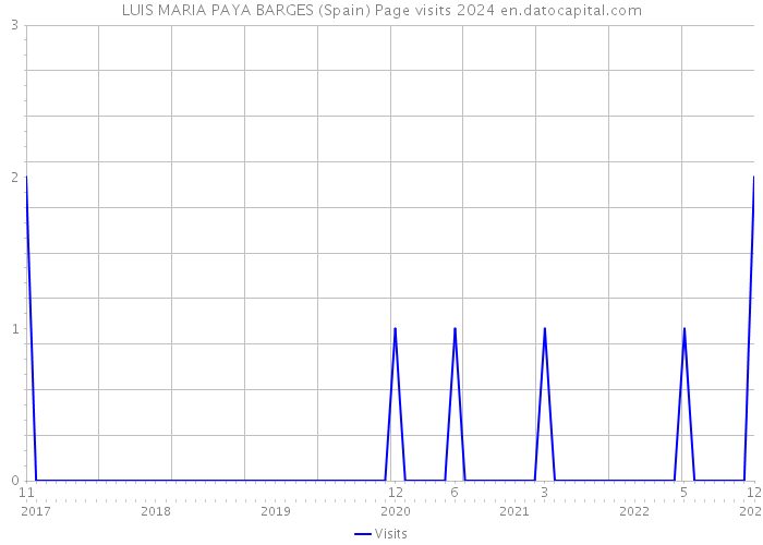 LUIS MARIA PAYA BARGES (Spain) Page visits 2024 