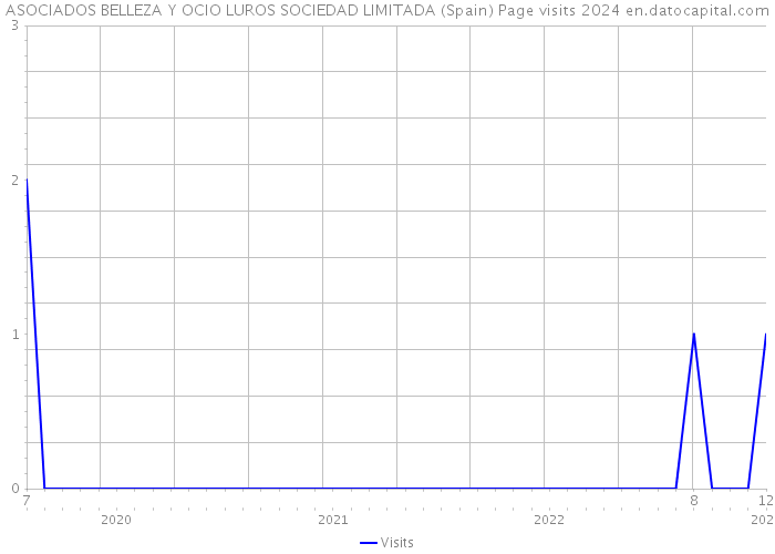 ASOCIADOS BELLEZA Y OCIO LUROS SOCIEDAD LIMITADA (Spain) Page visits 2024 