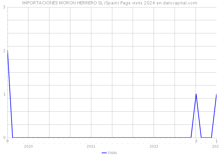 IMPORTACIONES MORON HERRERO SL (Spain) Page visits 2024 