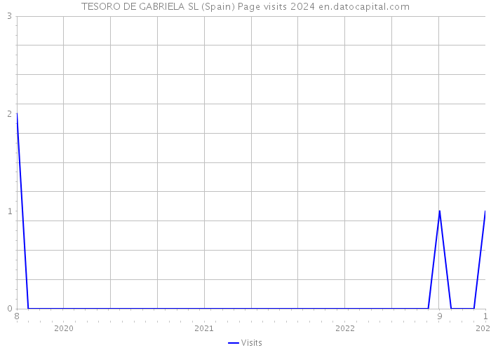 TESORO DE GABRIELA SL (Spain) Page visits 2024 