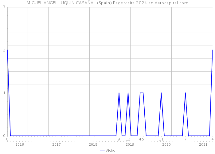 MIGUEL ANGEL LUQUIN CASAÑAL (Spain) Page visits 2024 