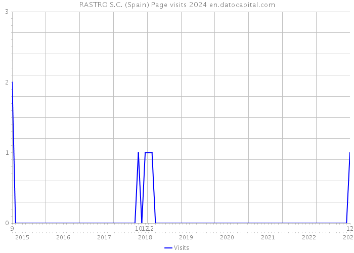 RASTRO S.C. (Spain) Page visits 2024 