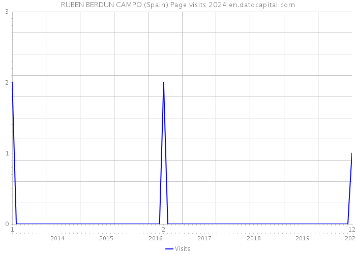 RUBEN BERDUN CAMPO (Spain) Page visits 2024 