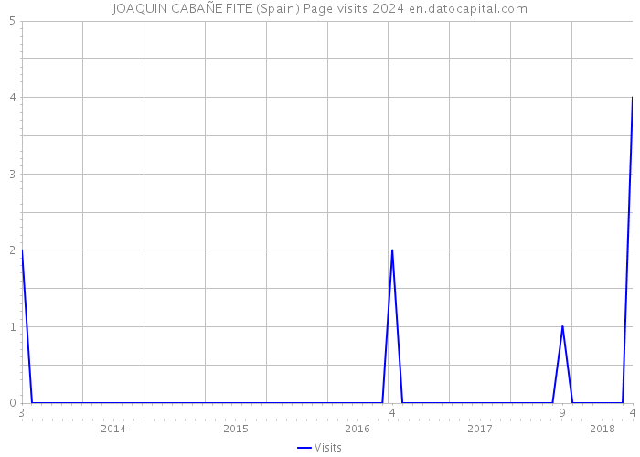 JOAQUIN CABAÑE FITE (Spain) Page visits 2024 