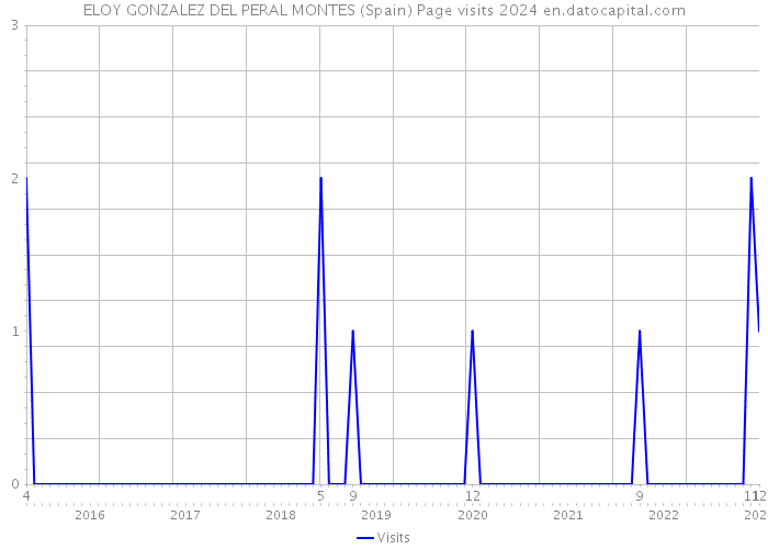 ELOY GONZALEZ DEL PERAL MONTES (Spain) Page visits 2024 