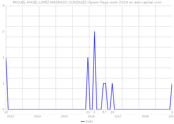MIGUEL ANGEL LOPEZ MADRAZO GONZALEZ (Spain) Page visits 2024 