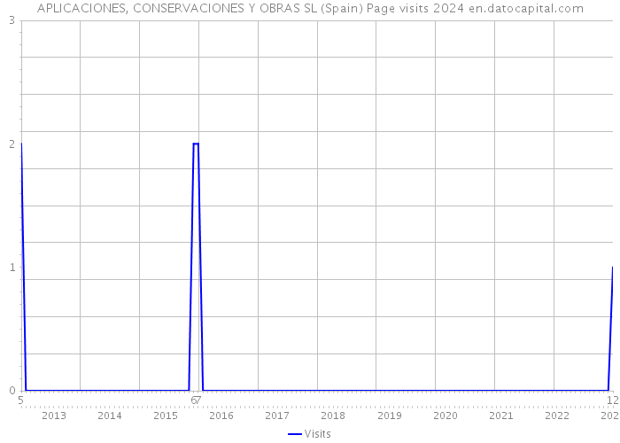 APLICACIONES, CONSERVACIONES Y OBRAS SL (Spain) Page visits 2024 