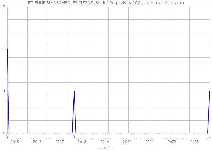 ETIENNE BINDSCHEDLER PIERRE (Spain) Page visits 2024 