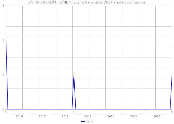 DIVINA CARRERA TEIXIDO (Spain) Page visits 2024 