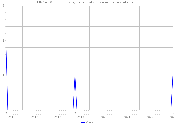 PINYA DOS S.L. (Spain) Page visits 2024 