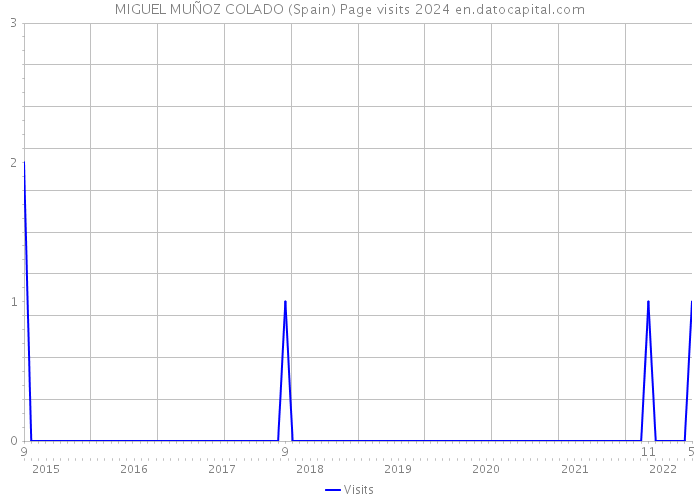 MIGUEL MUÑOZ COLADO (Spain) Page visits 2024 
