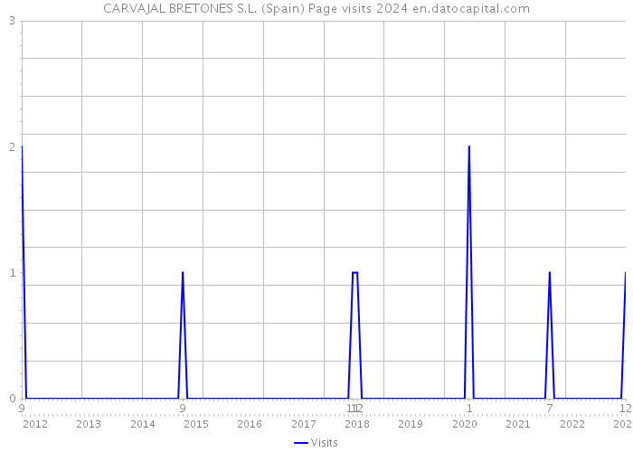 CARVAJAL BRETONES S.L. (Spain) Page visits 2024 