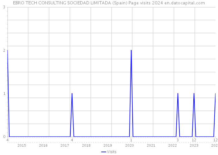 EBRO TECH CONSULTING SOCIEDAD LIMITADA (Spain) Page visits 2024 