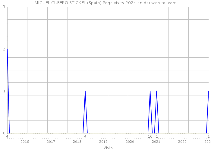 MIGUEL CUBERO STICKEL (Spain) Page visits 2024 