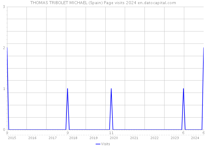 THOMAS TRIBOLET MICHAEL (Spain) Page visits 2024 