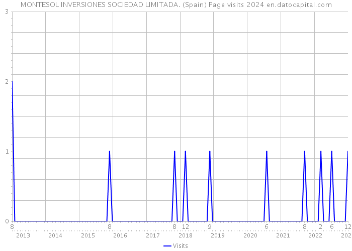 MONTESOL INVERSIONES SOCIEDAD LIMITADA. (Spain) Page visits 2024 