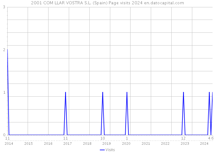 2001 COM LLAR VOSTRA S.L. (Spain) Page visits 2024 