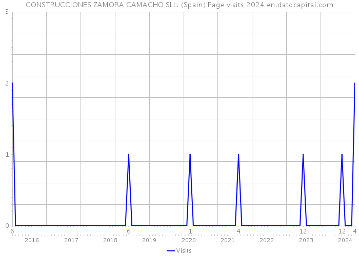 CONSTRUCCIONES ZAMORA CAMACHO SLL. (Spain) Page visits 2024 