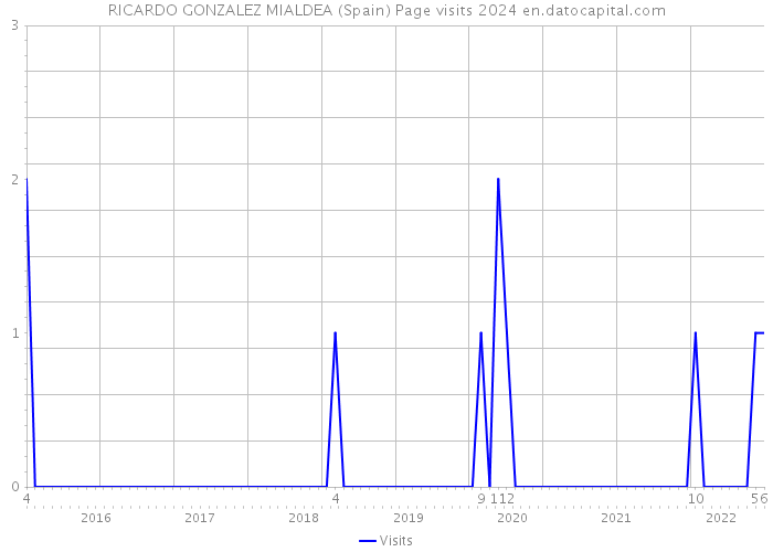 RICARDO GONZALEZ MIALDEA (Spain) Page visits 2024 