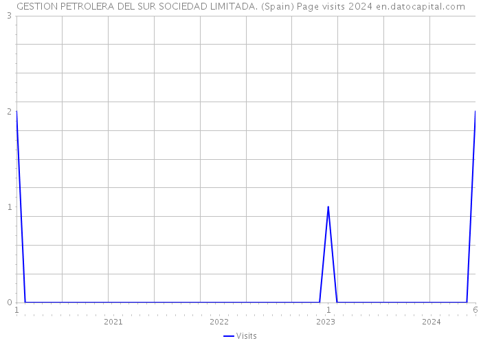 GESTION PETROLERA DEL SUR SOCIEDAD LIMITADA. (Spain) Page visits 2024 