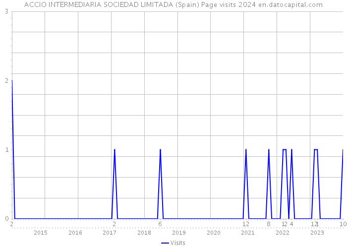 ACCIO INTERMEDIARIA SOCIEDAD LIMITADA (Spain) Page visits 2024 