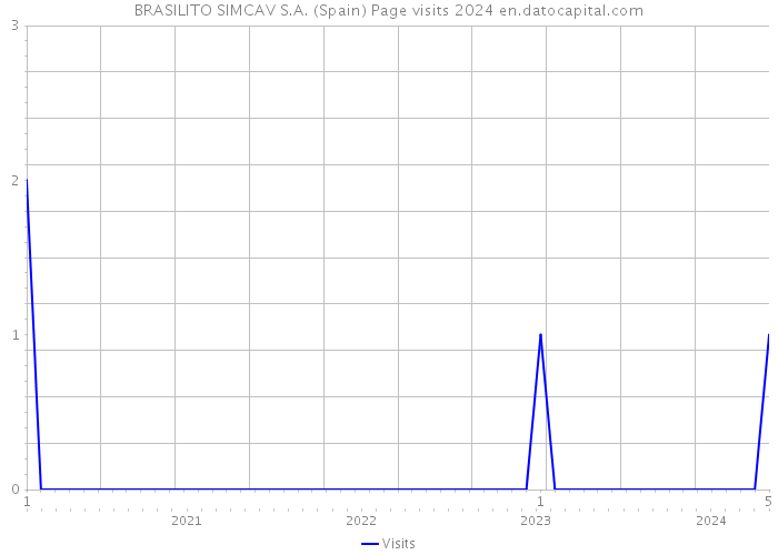 BRASILITO SIMCAV S.A. (Spain) Page visits 2024 