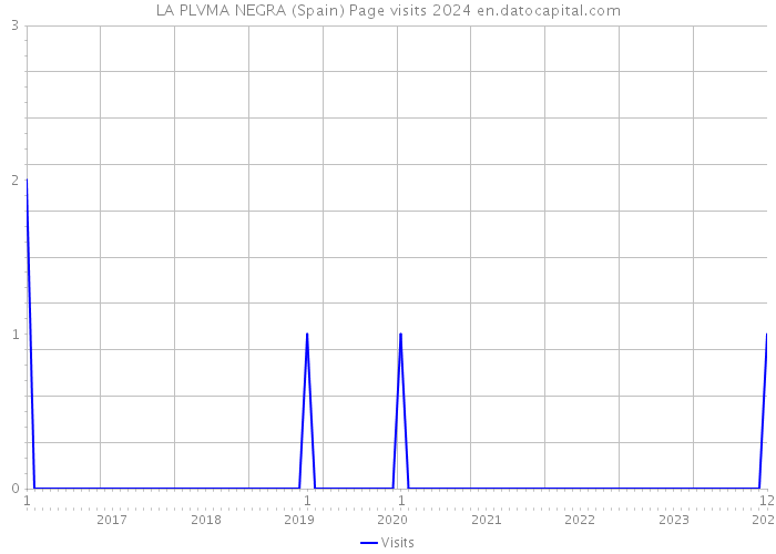 LA PLVMA NEGRA (Spain) Page visits 2024 