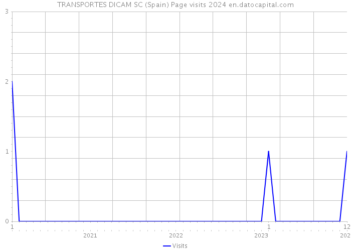 TRANSPORTES DICAM SC (Spain) Page visits 2024 