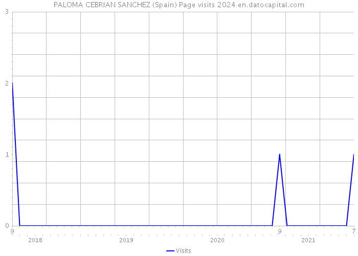 PALOMA CEBRIAN SANCHEZ (Spain) Page visits 2024 