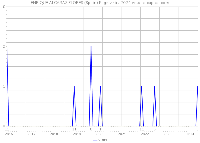 ENRIQUE ALCARAZ FLORES (Spain) Page visits 2024 