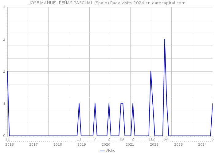 JOSE MANUEL PEÑAS PASCUAL (Spain) Page visits 2024 
