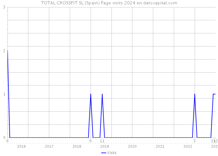 TOTAL CROSSFIT SL (Spain) Page visits 2024 