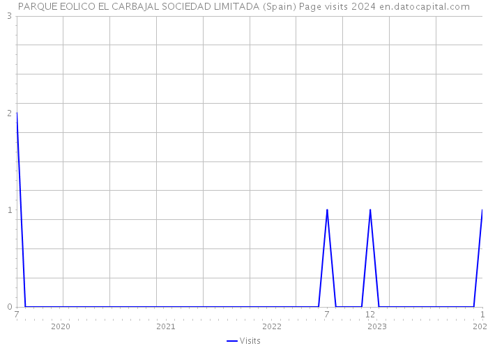 PARQUE EOLICO EL CARBAJAL SOCIEDAD LIMITADA (Spain) Page visits 2024 