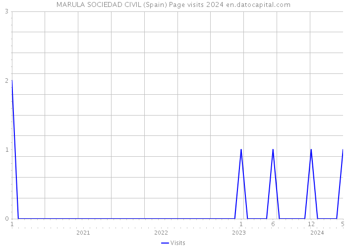 MARULA SOCIEDAD CIVIL (Spain) Page visits 2024 