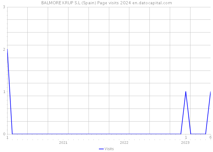 BALMORE KRUP S.L (Spain) Page visits 2024 