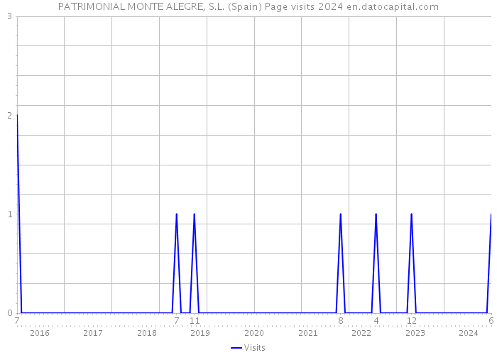 PATRIMONIAL MONTE ALEGRE, S.L. (Spain) Page visits 2024 