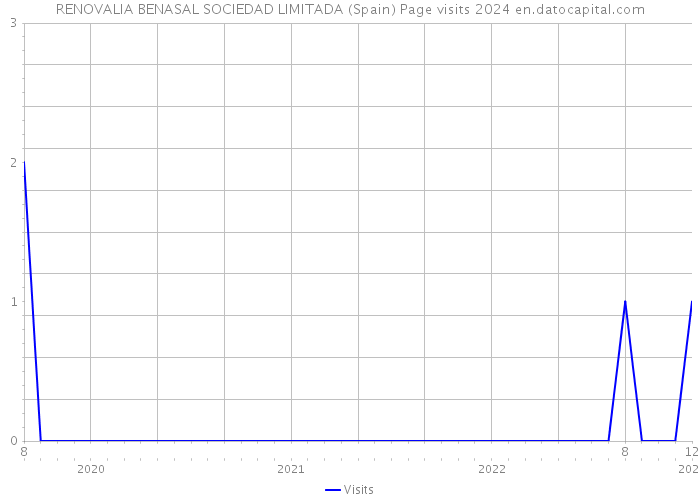 RENOVALIA BENASAL SOCIEDAD LIMITADA (Spain) Page visits 2024 