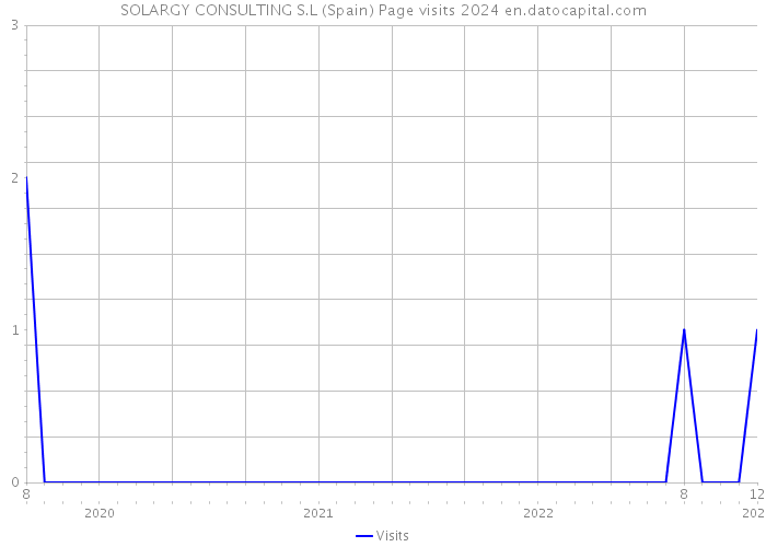 SOLARGY CONSULTING S.L (Spain) Page visits 2024 