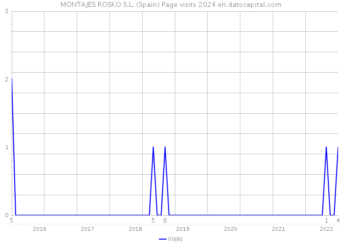 MONTAJES ROSKO S.L. (Spain) Page visits 2024 