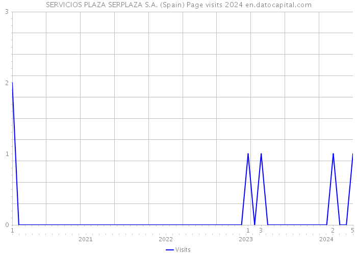 SERVICIOS PLAZA SERPLAZA S.A. (Spain) Page visits 2024 