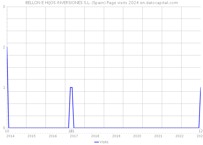 BELLON E HIJOS INVERSIONES S.L. (Spain) Page visits 2024 