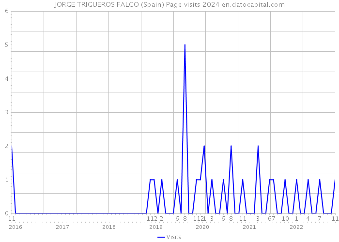JORGE TRIGUEROS FALCO (Spain) Page visits 2024 
