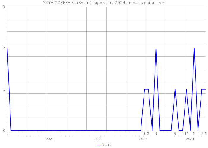 SKYE COFFEE SL (Spain) Page visits 2024 