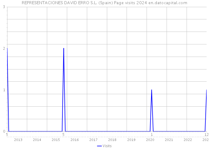 REPRESENTACIONES DAVID ERRO S.L. (Spain) Page visits 2024 