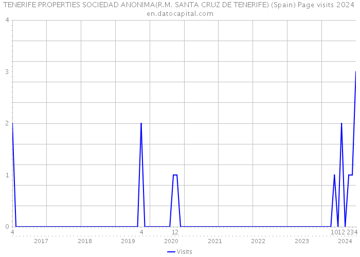 TENERIFE PROPERTIES SOCIEDAD ANONIMA(R.M. SANTA CRUZ DE TENERIFE) (Spain) Page visits 2024 