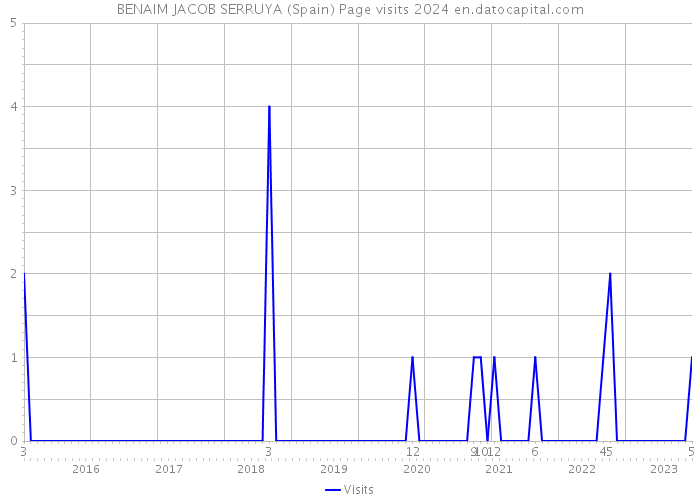 BENAIM JACOB SERRUYA (Spain) Page visits 2024 